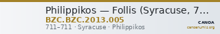 Philippikos — Follis (Syracuse, 711) — CANOA