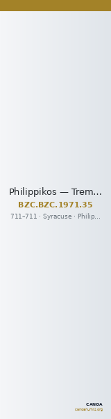 Philippikos — Tremissis (Syracuse, 711) — CANOA