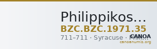 Philippikos — Tremissis (Syracuse, 711) — CANOA
