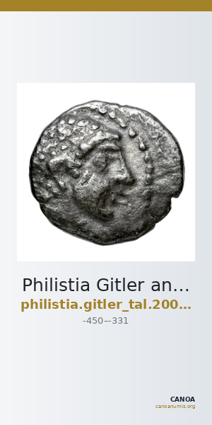 Philistia Gitler and Tal 2006 4.4.XI.8-10 — CANOA