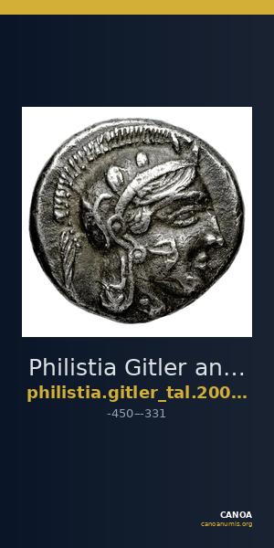 Philistia Gitler and Tal 2006 4.4.XIII.20 — CANOA