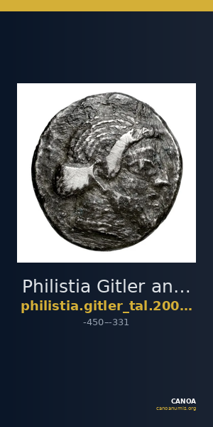 Philistia Gitler and Tal 2006 4.5.XXVII.9 — CANOA