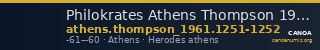Philokrates Athens Thompson 1961 1251-1252 — CANOA