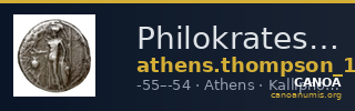 Philokrates Athens Thompson 1961 1265-1267 — CANOA