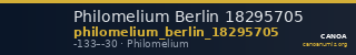 Philomelium Berlin 18295705 — CANOA