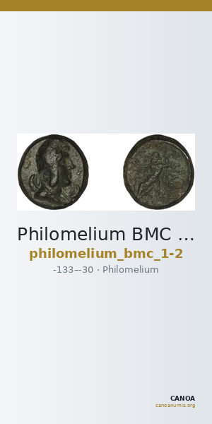 Philomelium BMC Philomelium 1-2 — CANOA