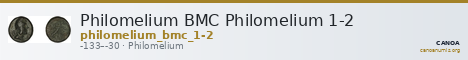 Philomelium BMC Philomelium 1-2 — CANOA