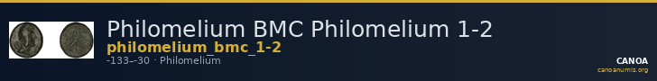 Philomelium BMC Philomelium 1-2 — CANOA