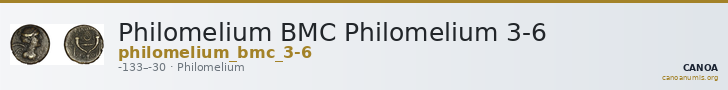 Philomelium BMC Philomelium 3-6 — CANOA