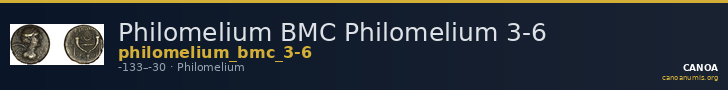 Philomelium BMC Philomelium 3-6 — CANOA