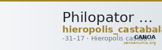 Philopator of Cilicia Hieropolis Castabala BMC Philopator 1 — CANOA