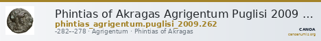 Phintias of Akragas Agrigentum Puglisi 2009 262 — CANOA