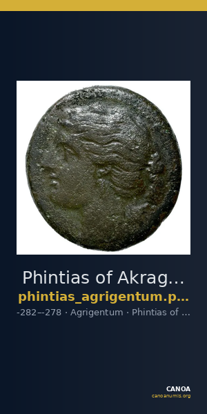 Phintias of Akragas Agrigentum Puglisi 2009 263 — CANOA