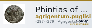 Phintias of Akragas Agrigentum Puglisi 2009 33 — CANOA