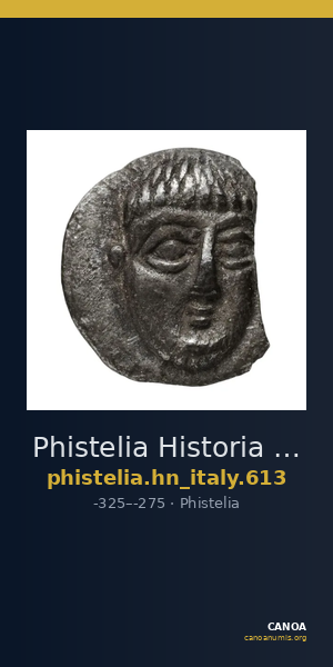 Phistelia Historia Numorum Italy 613 — CANOA