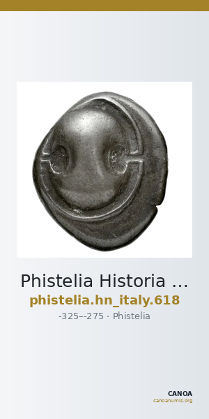 Phistelia Historia Numorum Italy 618 — CANOA