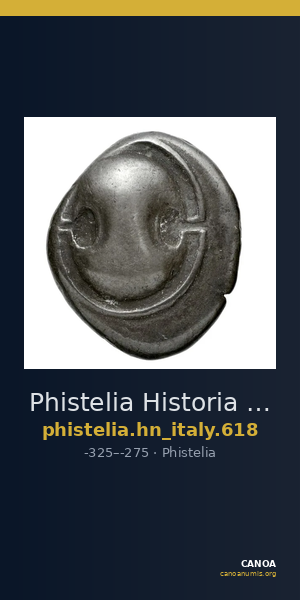 Phistelia Historia Numorum Italy 618 — CANOA