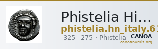 Phistelia Historia Numorum Italy 619 — CANOA