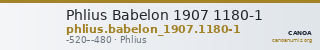 Phlius Babelon 1907 1180-1 — CANOA
