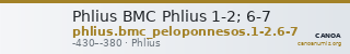 Phlius BMC Phlius 1-2; 6-7 — CANOA