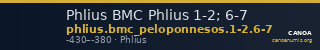 Phlius BMC Phlius 1-2; 6-7 — CANOA