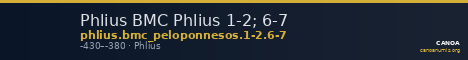 Phlius BMC Phlius 1-2; 6-7 — CANOA