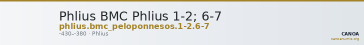 Phlius BMC Phlius 1-2; 6-7 — CANOA