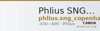 Phlius SNG Copenhagen Phlius 3 — CANOA