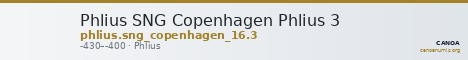 Phlius SNG Copenhagen Phlius 3 — CANOA