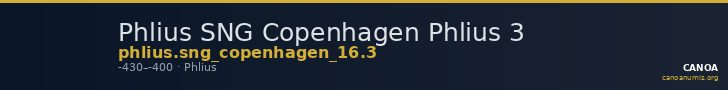 Phlius SNG Copenhagen Phlius 3 — CANOA