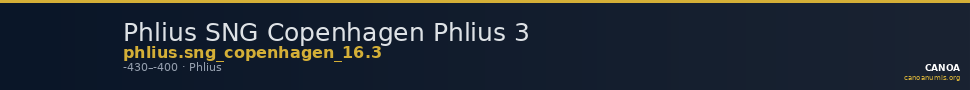 Phlius SNG Copenhagen Phlius 3 — CANOA