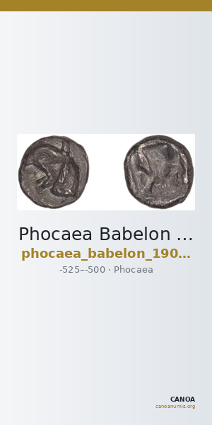 Phocaea Babelon 1907 523-9 — CANOA