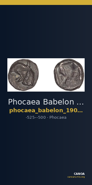 Phocaea Babelon 1907 523-9 — CANOA