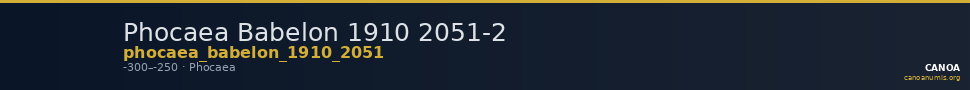 Phocaea Babelon 1910 2051-2 — CANOA