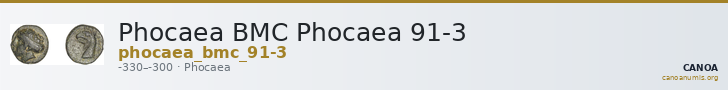 Phocaea BMC Phocaea 91-3 — CANOA