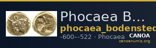 Phocaea Bodenstedt 1981 Series 1.10 — CANOA