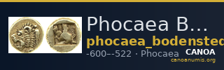 Phocaea Bodenstedt 1981 Series 1.13 — CANOA