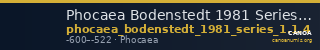 Phocaea Bodenstedt 1981 Series 1.1.4 — CANOA