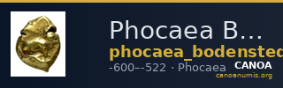 Phocaea Bodenstedt 1981 Series 1.1.6 — CANOA