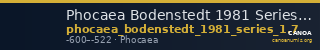Phocaea Bodenstedt 1981 Series 1.7 — CANOA