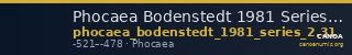 Phocaea Bodenstedt 1981 Series 2.31 — CANOA