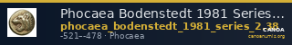 Phocaea Bodenstedt 1981 Series 2.38 — CANOA