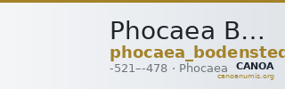 Phocaea Bodenstedt 1981 Series 2.47 — CANOA