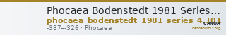 Phocaea Bodenstedt 1981 Series 4.101 — CANOA