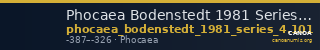 Phocaea Bodenstedt 1981 Series 4.101 — CANOA