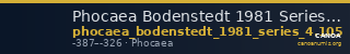 Phocaea Bodenstedt 1981 Series 4.105 — CANOA