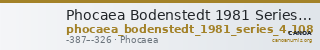 Phocaea Bodenstedt 1981 Series 4.108 — CANOA