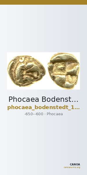 Phocaea Bodenstedt 1981 Series E. 1-2 — CANOA