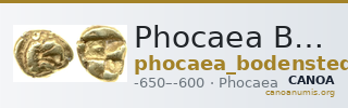 Phocaea Bodenstedt 1981 Series E. 1-2 — CANOA