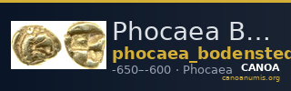 Phocaea Bodenstedt 1981 Series E. 1-2 — CANOA